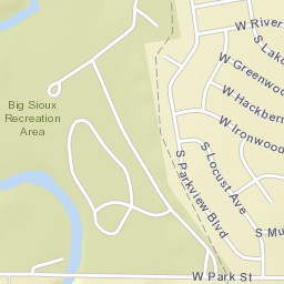 9301-9645 West Park Street Sioux Falls SD Street Map