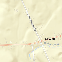 Orwell New York Street Map