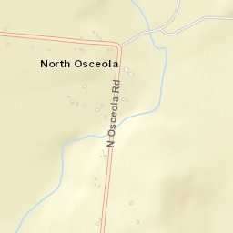North Osceola New York Street Map