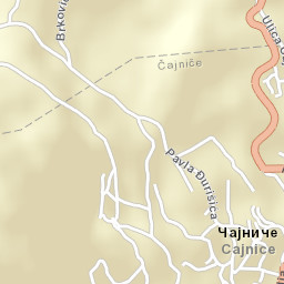 Čajniče Street Map