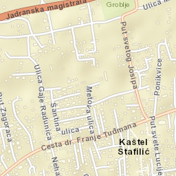 Kaštel Štafilić Street Map