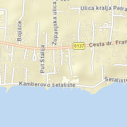 Kaštel Stari Street Map
