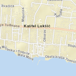 Kaštel Lukšić Street Map