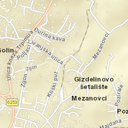 Solin Street Map