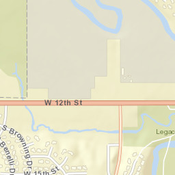 7301 West 12th Street, Sioux Falls, SD Street Map