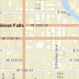 329-399 South Phillips Avenue, Sioux Falls, SD Street Map