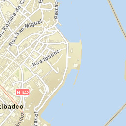 Ribadeo Street Map