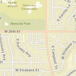 1908 S Campbell Trail Sioux Falls SD Street Map