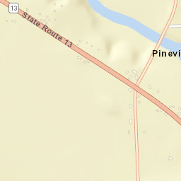 Pineville New York Street Map