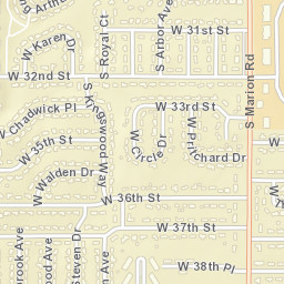5701-5707 West 32nd Street, Sioux Falls Street Map