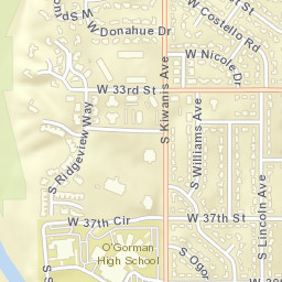 2501-2599 West 33rd Street, Sioux Falls, SD Street Map