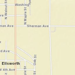 400-498 South Broadway Street Ellsworth MN Street Map