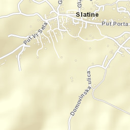 Slatine Street Map