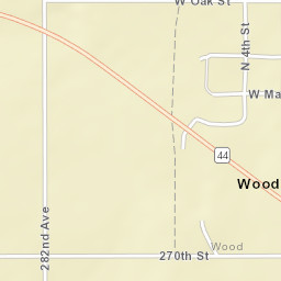 Main Street, Wood, SD 57585, America Street Map