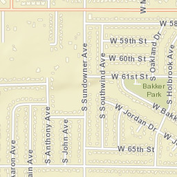 5813 W Jordon Ct Sioux Falls South Dakota  Street Map