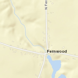 Fernwood New York Street Map