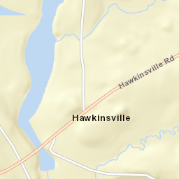 Hawkinsville New York Street Map
