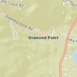 Diamond Point New York Street Map