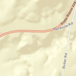 Raceville New York Street Map