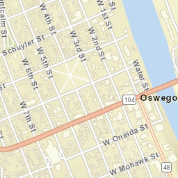 Oswego New York Street Map