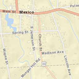 Mexico New York Street Map