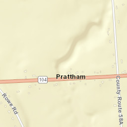 Prattham New York Street Map