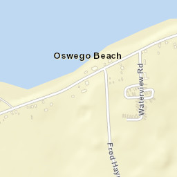 Oswego Beach New York Street Map