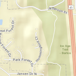 1501-1559 Hummingbird Court, West Bend Street Map