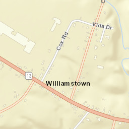 Williamstown New York Street Map