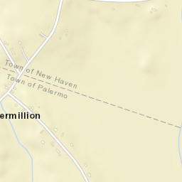 Vermilion New York Street Map