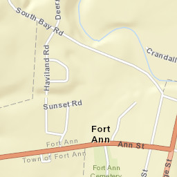 Fort Ann New York Street Map