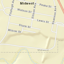 204 Lewis Street, Midwest, WY 82643, USA Street Map