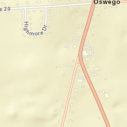 Southwest Oswego New York Street Map