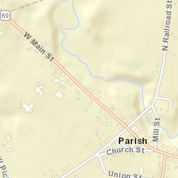 Parish New York Street Map