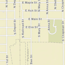 400-404 South Chapman Drive, Parkston Street Map