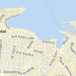 Grad Supetar Street Map