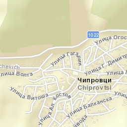 Chiprovtsi Street Map