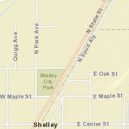 210-220 East Maple Street, Shelley, ID  Street Map