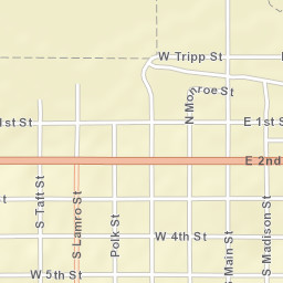 238-298 West 2nd Street, Winner, SD Street Map