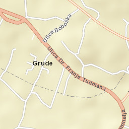 Grude Street Map