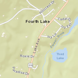 Fourth Lake New York Street Map