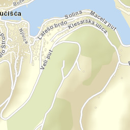 Pučišća Street Map