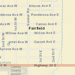 U.S. 20, Fairfield, ID 83327, USA Street Map
