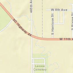 South Harrison Street Lennox SD 57039 Street Map