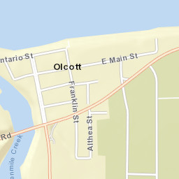 Olcott New York Street Map