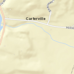 Carterville New York Street Map