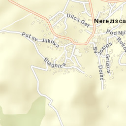 Nerežišća Street Map