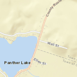 Panther Lake New York Street Map
