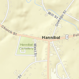 Hannibal New York Street Map