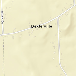 Dexterville New York Street Map